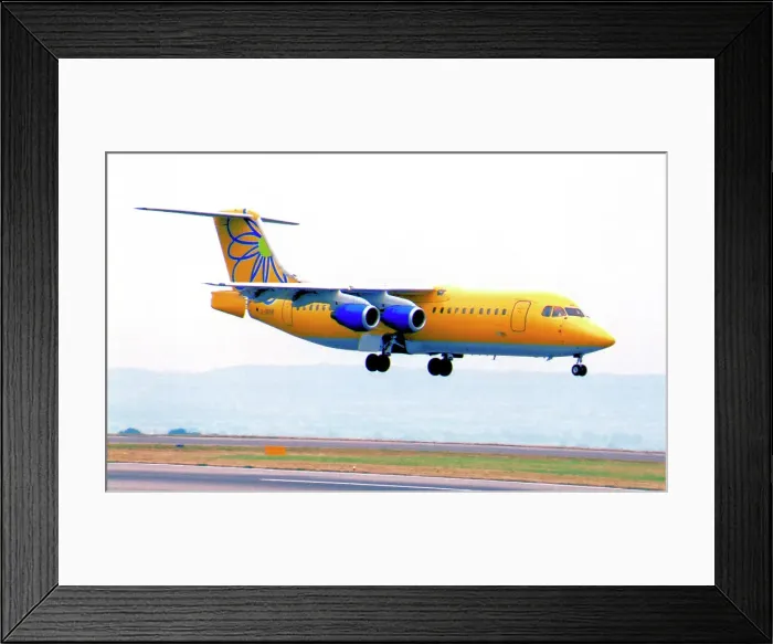 Framed Print : BAe 146-300 G-UKHP Framed Print : BAe 146-300 G-UKHP