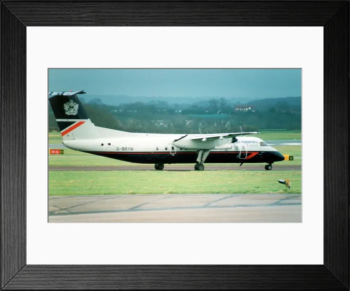 Framed Print : de Havilland Canada DHC-8-311 G-BRYM Framed Print : de Havilland Canada DHC-8-311 G-BRYM
