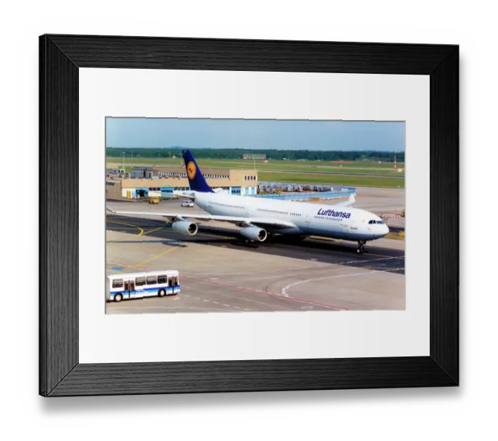 Framed Print : Airbus A340-311 D-AIGF Framed Print : Airbus A340-311 D-AIGF