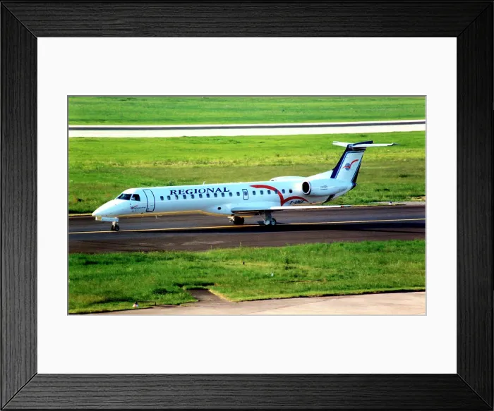 Framed Print : Embraer ERJ-145EP F-GRGF Framed Print : Embraer ERJ-145EP F-GRGF