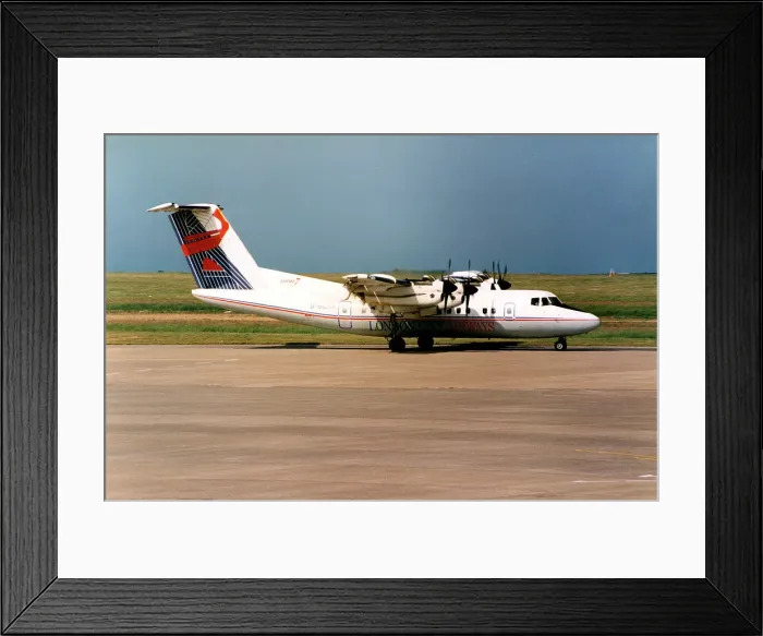 Framed Print : de Havilland DHC-7-110 G-BOAX Framed Print : de Havilland DHC-7-110 G-BOAX