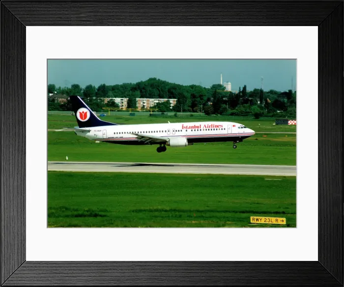Framed Print : Boeing 737-4Y0 TC-AGA Framed Print : Boeing 737-4Y0 TC-AGA