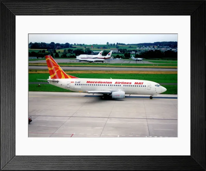 Framed Print : Boeing 737-3H9 Z3-ARF Framed Print : Boeing 737-3H9 Z3-ARF