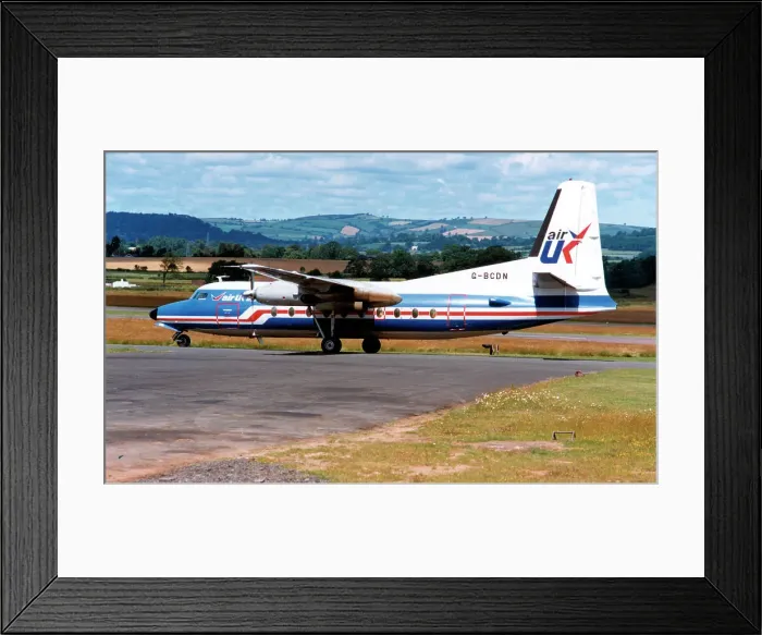 Framed Print : Fokker F27 Friendship G-BCDN Framed Print : Fokker F27 Friendship G-BCDN