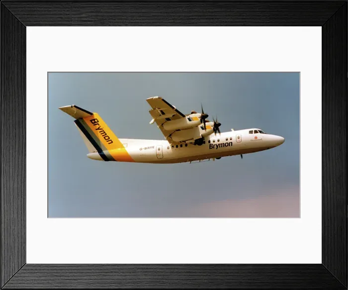 Framed Print : de Havilland Canada DHC-7 G-BRYE City of Aberdeen Framed Print : de Havilland Canada DHC-7 G-BRYE City of Aberdeen