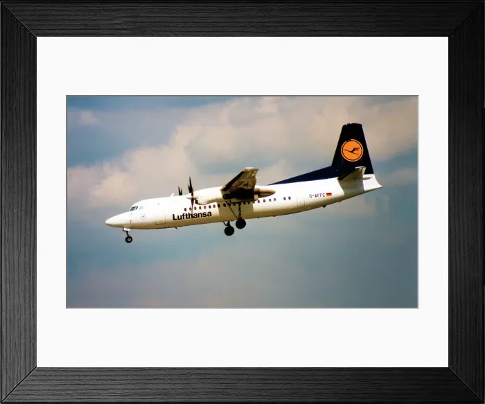Framed Print : Fokker 50 D-AFFC Framed Print : Fokker 50 D-AFFC