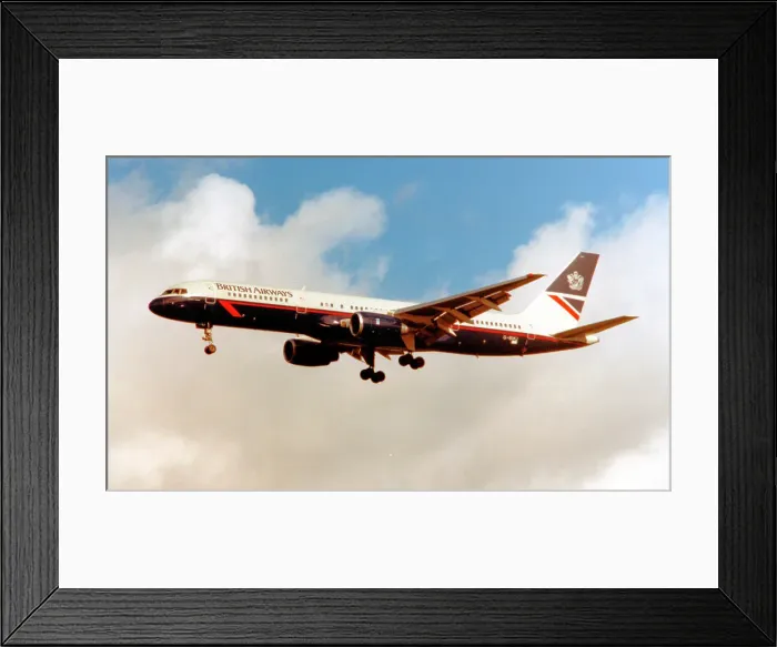 Framed Print : Boeing 757-200 G-BIKJ Conwy Castle Framed Print : Boeing 757-200 G-BIKJ Conwy Castle