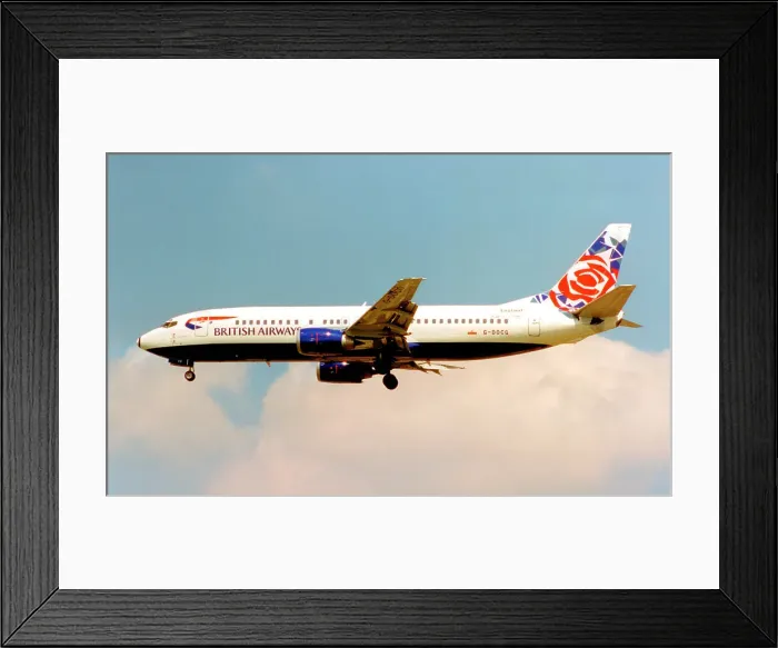 Framed Print : Boeing 737-400 G-DOCG River Blackwater Framed Print : Boeing 737-400 G-DOCG River Blackwater