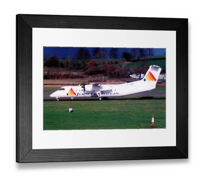 Framed Print : de Havilland Canada DHC-8 G-JEDE Framed Print : de Havilland Canada DHC-8 G-JEDE
