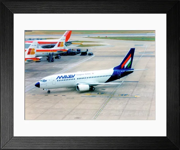 Framed Print : Boeing 737-3Y0 HA-LED Framed Print : Boeing 737-3Y0 HA-LED