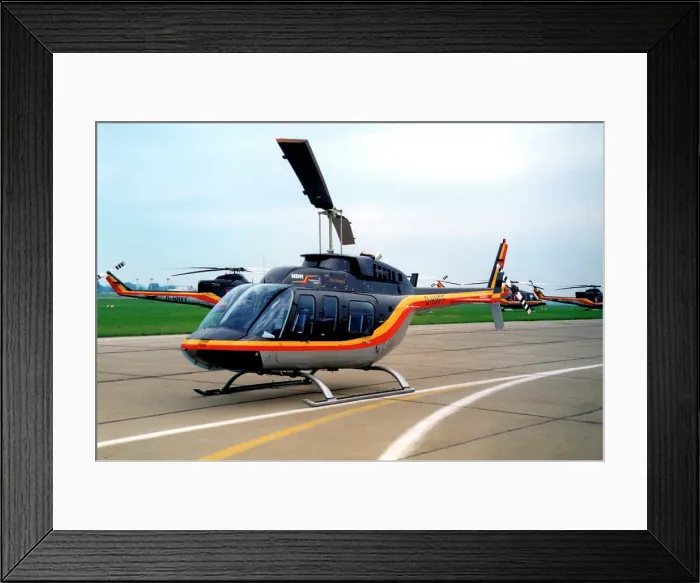 Framed Print : Bell 206L LongRanger D-HHFF Framed Print : Bell 206L LongRanger D-HHFF