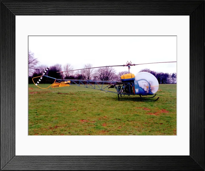 Framed Print : Westland-Bell 47G GAXKW