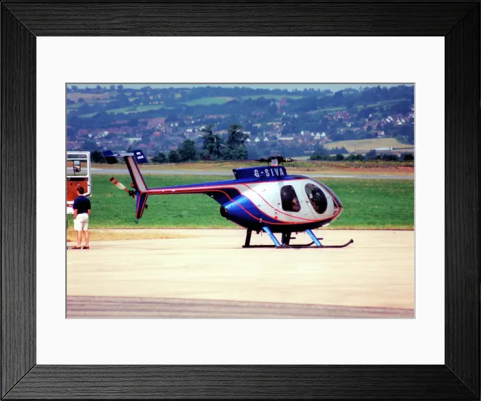 Framed Print : Hughes 369E G-SIVA Framed Print : Hughes 369E G-SIVA