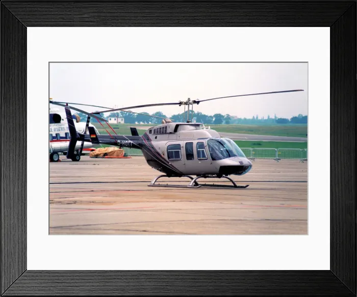 Framed Print : Bell 206L LongRanger III D-HOTT Framed Print : Bell 206L LongRanger III D-HOTT