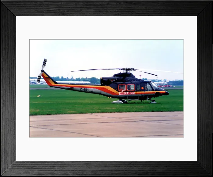 Framed Print : Bell 412HP D-HHLL Framed Print : Bell 412HP D-HHLL
