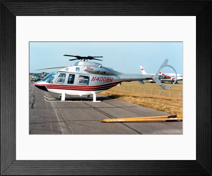 Framed Print : Bell 400 TwinRanger Mock-Up N400BH Framed Print : Bell 400 TwinRanger Mock-Up N400BH