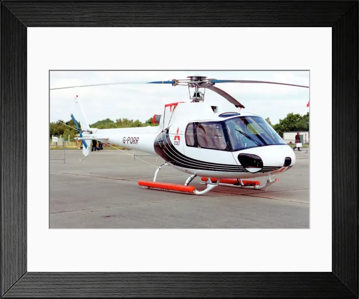 Framed Print : Aerospatiale AS350B Ecureuil G-PORR Framed Print : Aerospatiale AS350B Ecureuil G-PORR