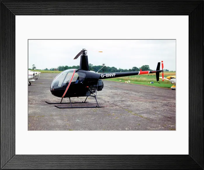 Framed Print : Robinson R22 Beta G-BNVF Framed Print : Robinson R22 Beta G-BNVF