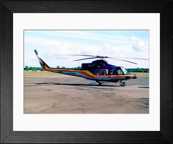 Framed Print : Bell 412HP D-HII Framed Print : Bell 412HP D-HII