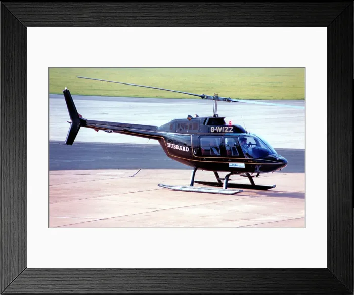 Framed Print : Agusta-Bell AB206B Jet Ranger II G-WIZZ