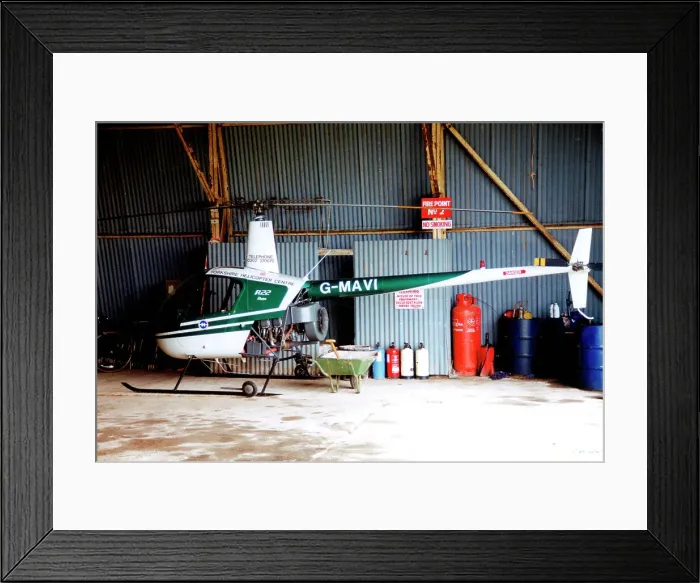 Framed Print : Robinson R22 Beta G-MAVI Framed Print : Robinson R22 Beta G-MAVI