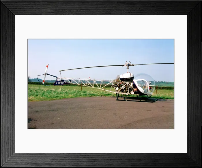 Framed Print : Bell 47G G-BFEF Framed Print : Bell 47G G-BFEF