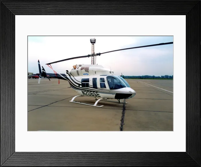 Framed Print : Bell 206L-1 LongRanger II N206SE Framed Print : Bell 206L-1 LongRanger II N206SE