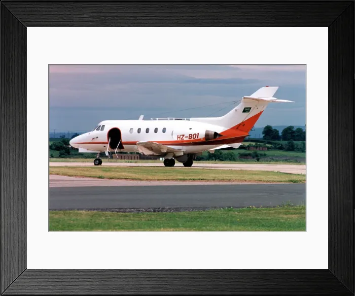 Framed Print : Hawker Siddeley HS.125-1B HZ-BO1 Framed Print : Hawker Siddeley HS.125-1B HZ-BO1