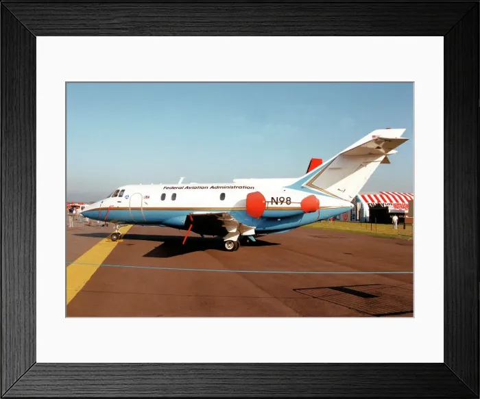 Framed Print : British Aerospace BAe 125-800A N98 Framed Print : British Aerospace BAe 125-800A N98