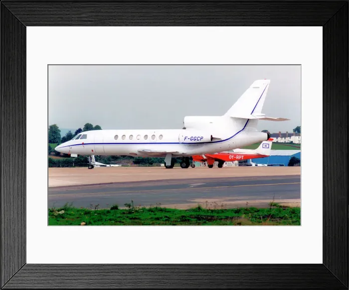 Framed Print : Dassault Falcon 50 F-GGCP Framed Print : Dassault Falcon 50 F-GGCP