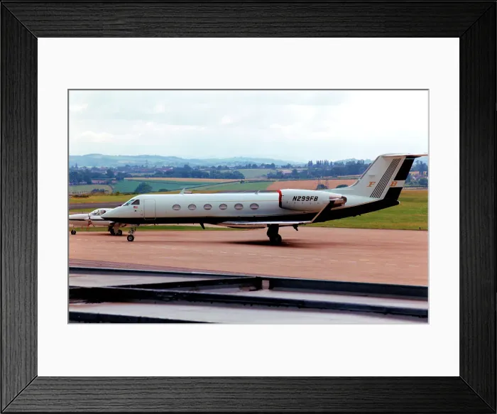 Framed Print : Gulfstream IV N299FB Framed Print : Gulfstream IV N299FB