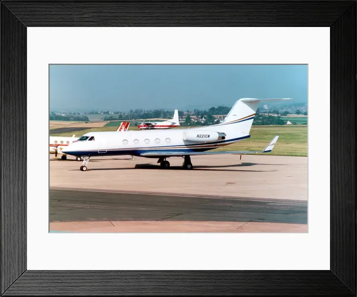 Framed Print : Grumman G-1159A Gulfstream III N221CM Framed Print : Grumman G-1159A Gulfstream III N221CM