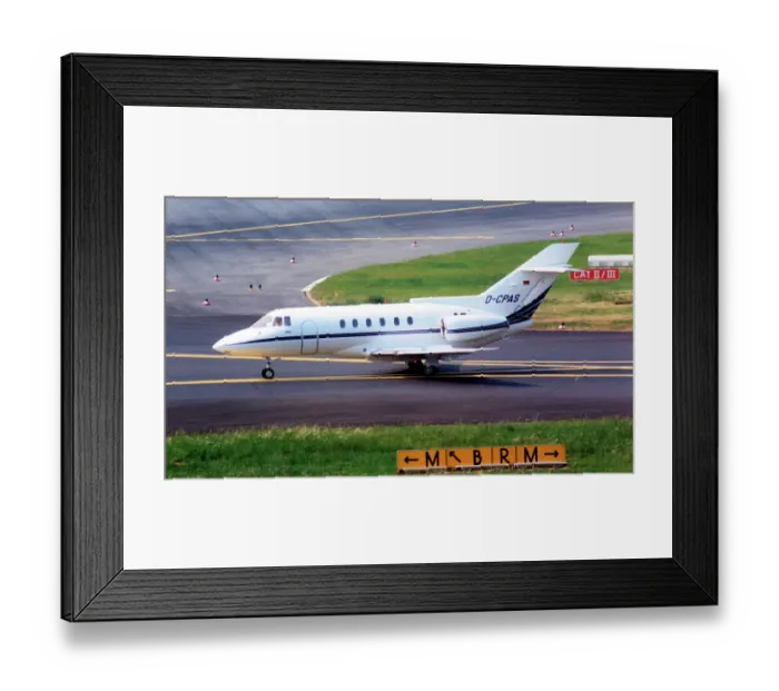 Framed Print : British Aerospace BAe 125-800B D-CPAS Framed Print : British Aerospace BAe 125-800B D-CPAS