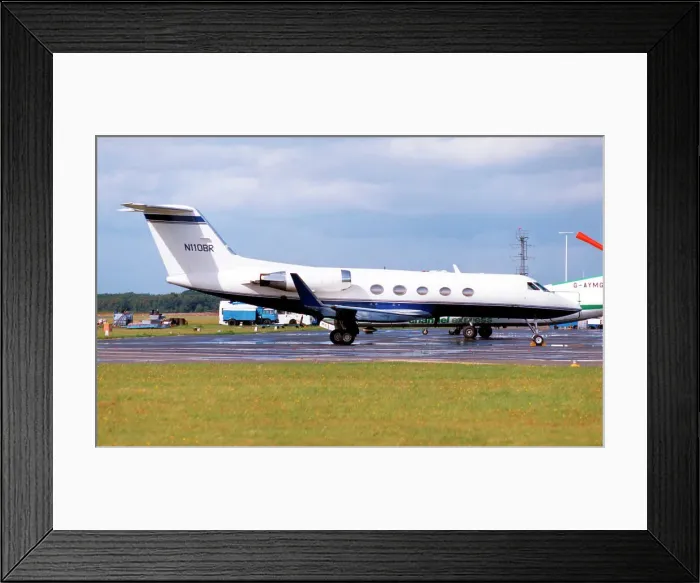 Framed Print : Grumman G-1159A Gulfstream III N110BR Framed Print : Grumman G-1159A Gulfstream III N110BR