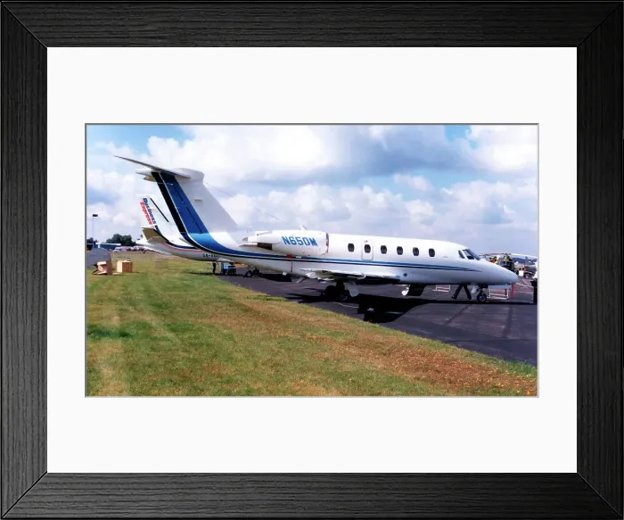 Framed Print : Cessna 650 Citation III N650M Framed Print : Cessna 650 Citation III N650M