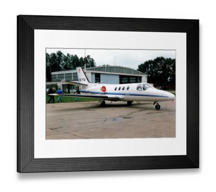 Framed Print : Cessna 500 Citation I OE-FIW Framed Print : Cessna 500 Citation I OE-FIW
