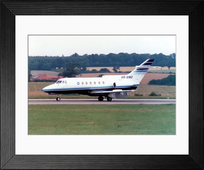 Framed Print : Hawker Siddeley HS.125-700B VR-BMD Framed Print : Hawker Siddeley HS.125-700B VR-BMD