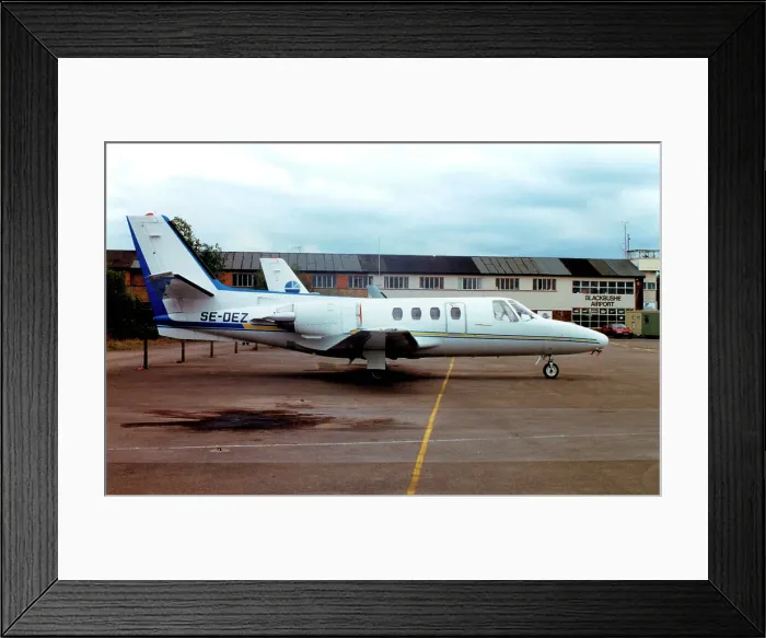 Framed Print : Cessna 500 Citation I SE-DEZ Framed Print : Cessna 500 Citation I SE-DEZ