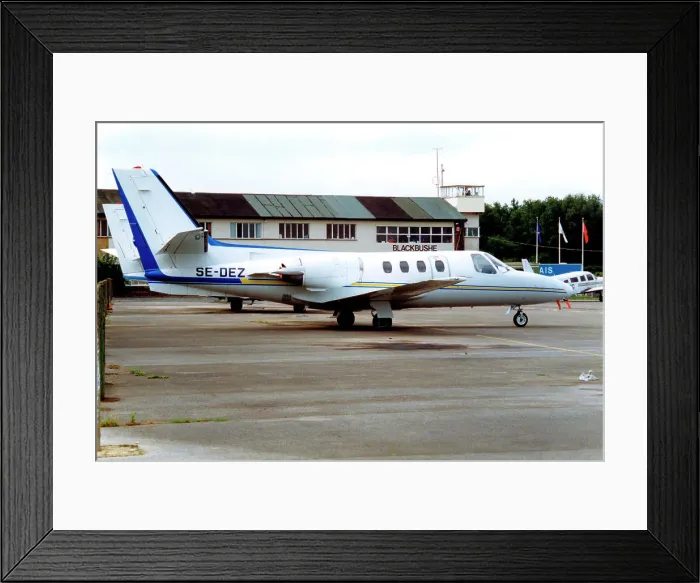 Framed Print : Cessna 500 Citation I SE-DEZ Framed Print : Cessna 500 Citation I SE-DEZ