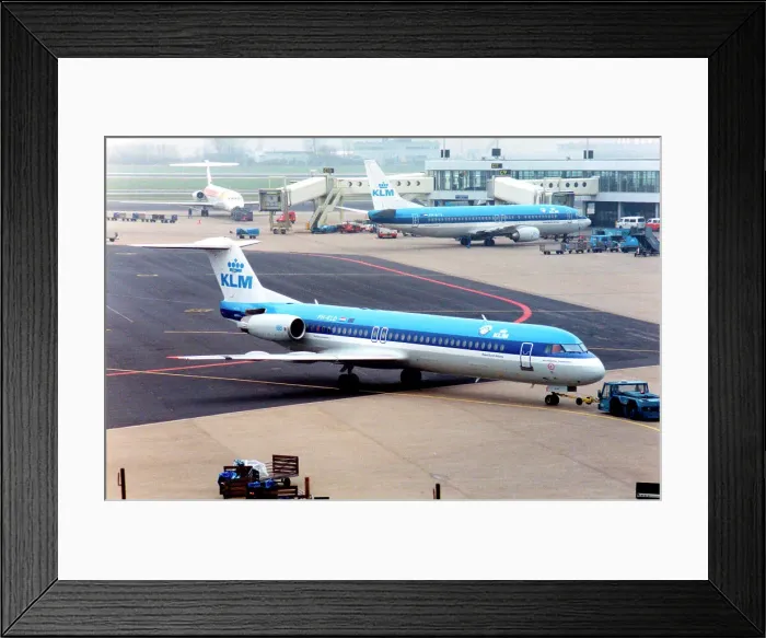 Framed Print : Fokker 100 PH-KLD Framed Print : Fokker 100 PH-KLD
