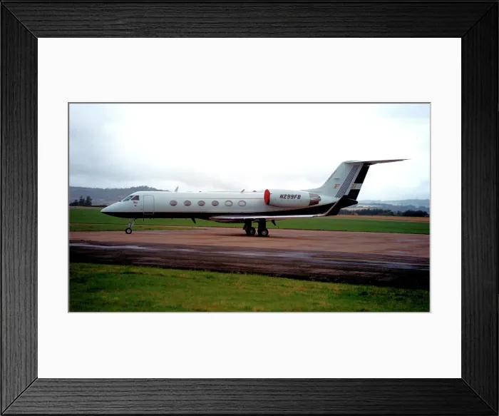 Framed Print : Gulfstream IV N299FB Framed Print : Gulfstream IV N299FB