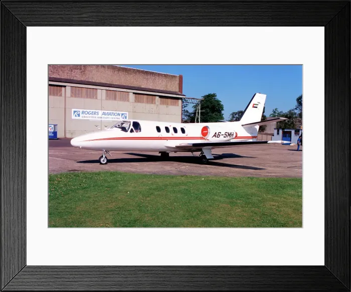 Framed Print : Cessna 500 Citation I A6-SMH Framed Print : Cessna 500 Citation I A6-SMH