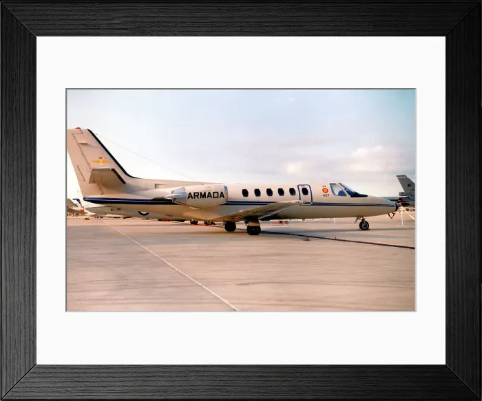 Framed Print : Cessna 550 Citation 2 U.20-3 - 01-407 Framed Print : Cessna 550 Citation 2 U.20-3 - 01-407