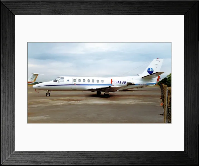 Framed Print : Cessna 560 Citation V I-ATSB Framed Print : Cessna 560 Citation V I-ATSB