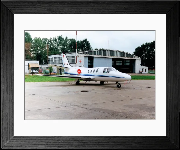 Framed Print : Cessna 500 Citation I OE-FIW Framed Print : Cessna 500 Citation I OE-FIW