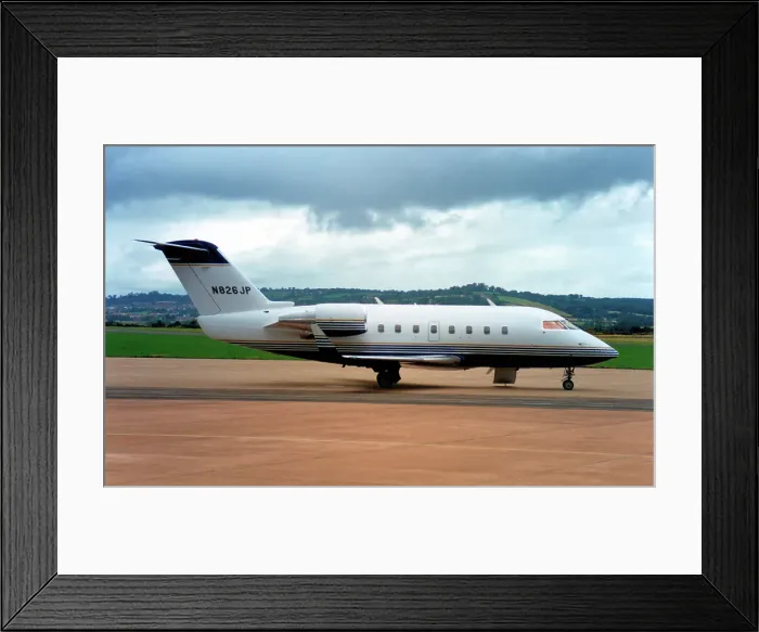 Framed Print : Canadair Challenger 601-3A N826JP Framed Print : Canadair Challenger 601-3A N826JP
