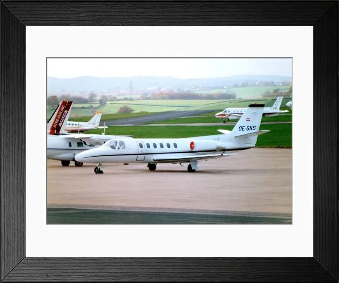 Framed Print : Cessna S550 Citation S / II OE-GNS Framed Print : Cessna S550 Citation S / II OE-GNS