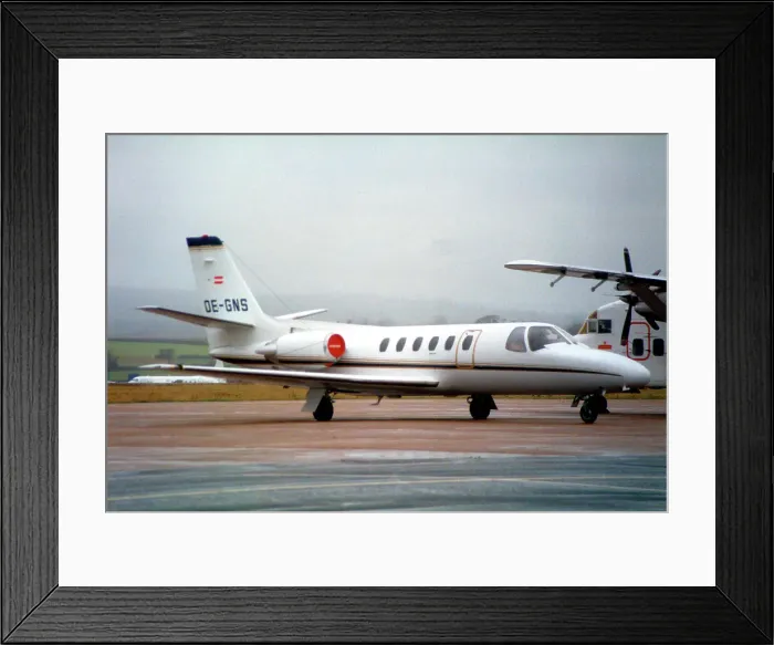 Framed Print : Cessna S550 Citation S / II OE-GNS