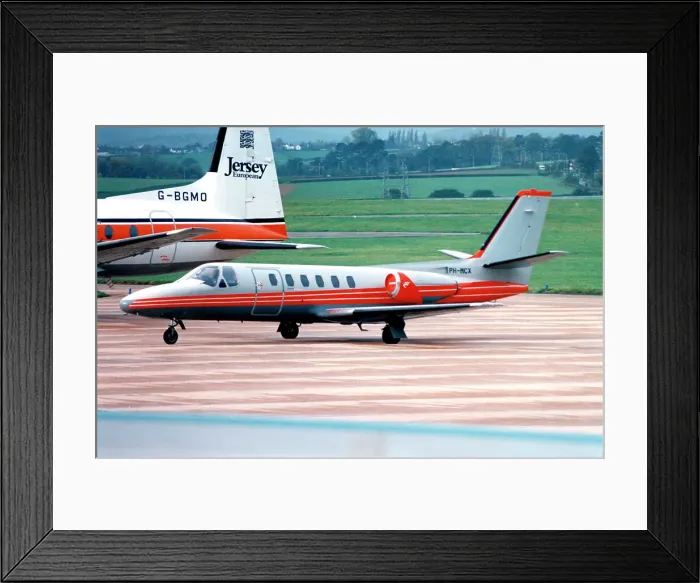Framed Print : Cessna 550 Citation II PH-MCX Framed Print : Cessna 550 Citation II PH-MCX