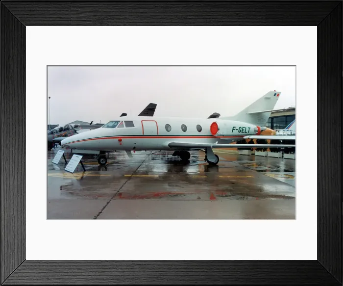 Framed Print : Dassault Falcon 100 F-GELT Framed Print : Dassault Falcon 100 F-GELT